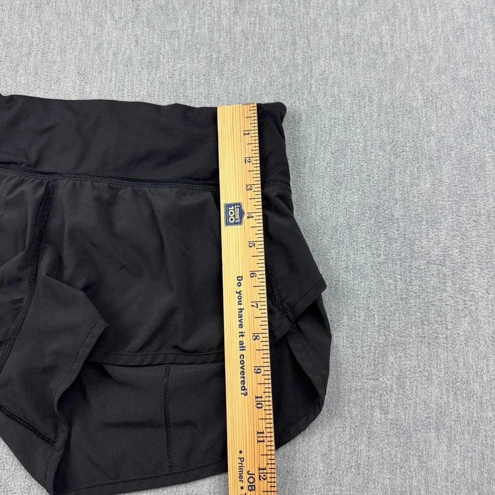 Lululemon Shorts Women 10 Black Speed Up Low-Rise Workout Gym Jogging Activewear
